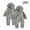 Gray, variant on SERTG Kids 2-Piece Full Outfit with Cute Bear Ears Hooded Set Snug Warmth Fall Winter Outfit for Infants 0-24 Months(Brown,0-3 Months)