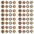 thumbnail image 3 of Shisuyan Buttons Silver 30Pcs 1.5X1.5X0.39Inch Copper DIY Needs, 3 of 8