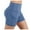 Light blue, variant on Augper Women's High Waist Bike Shorts - Athletic Workout Tummy Control Stretch Running Yoga Pants