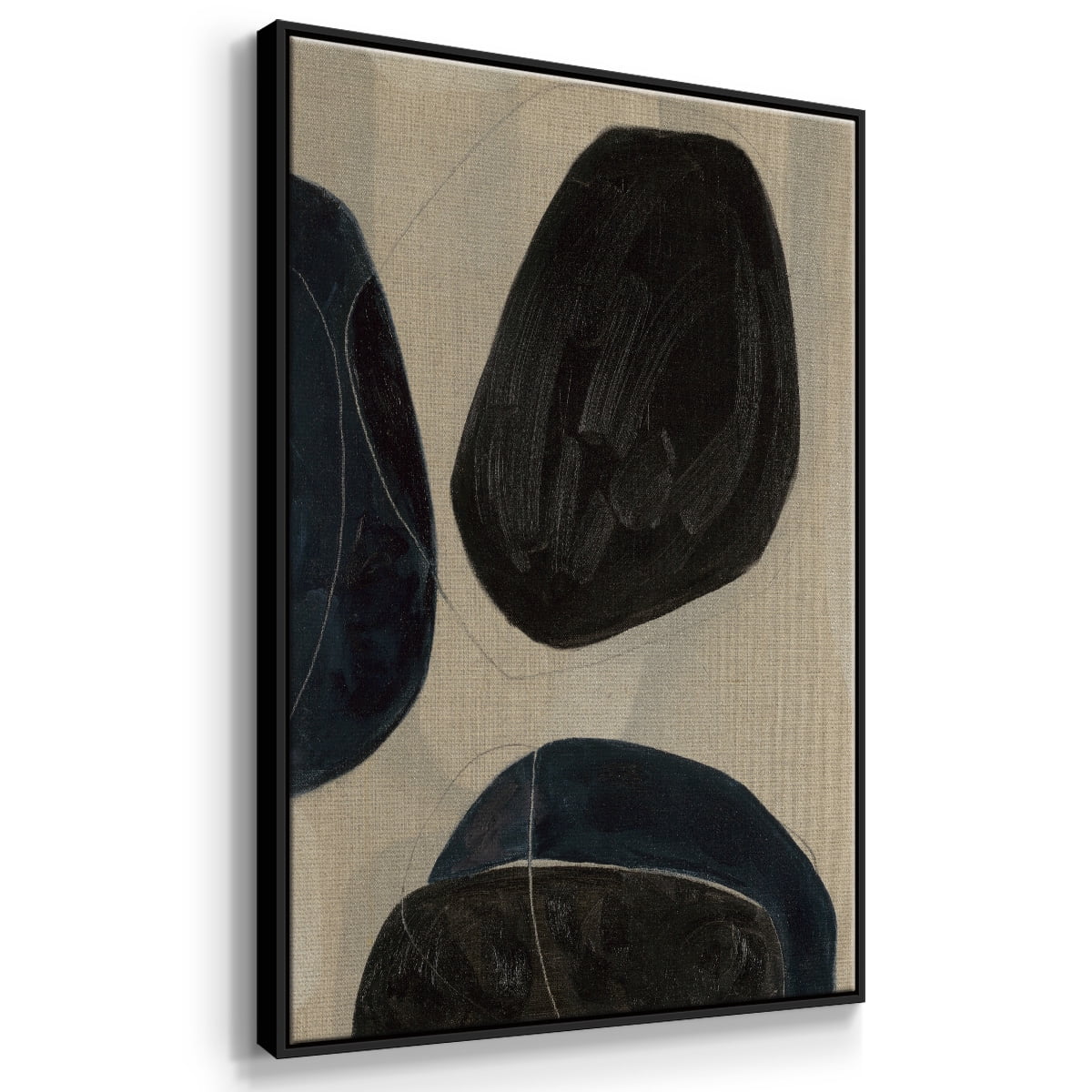 Gravity II Framed Premium Gallery Wrapped Canvas - Ready to Hang - 27 x 41 - Black Floating Frame