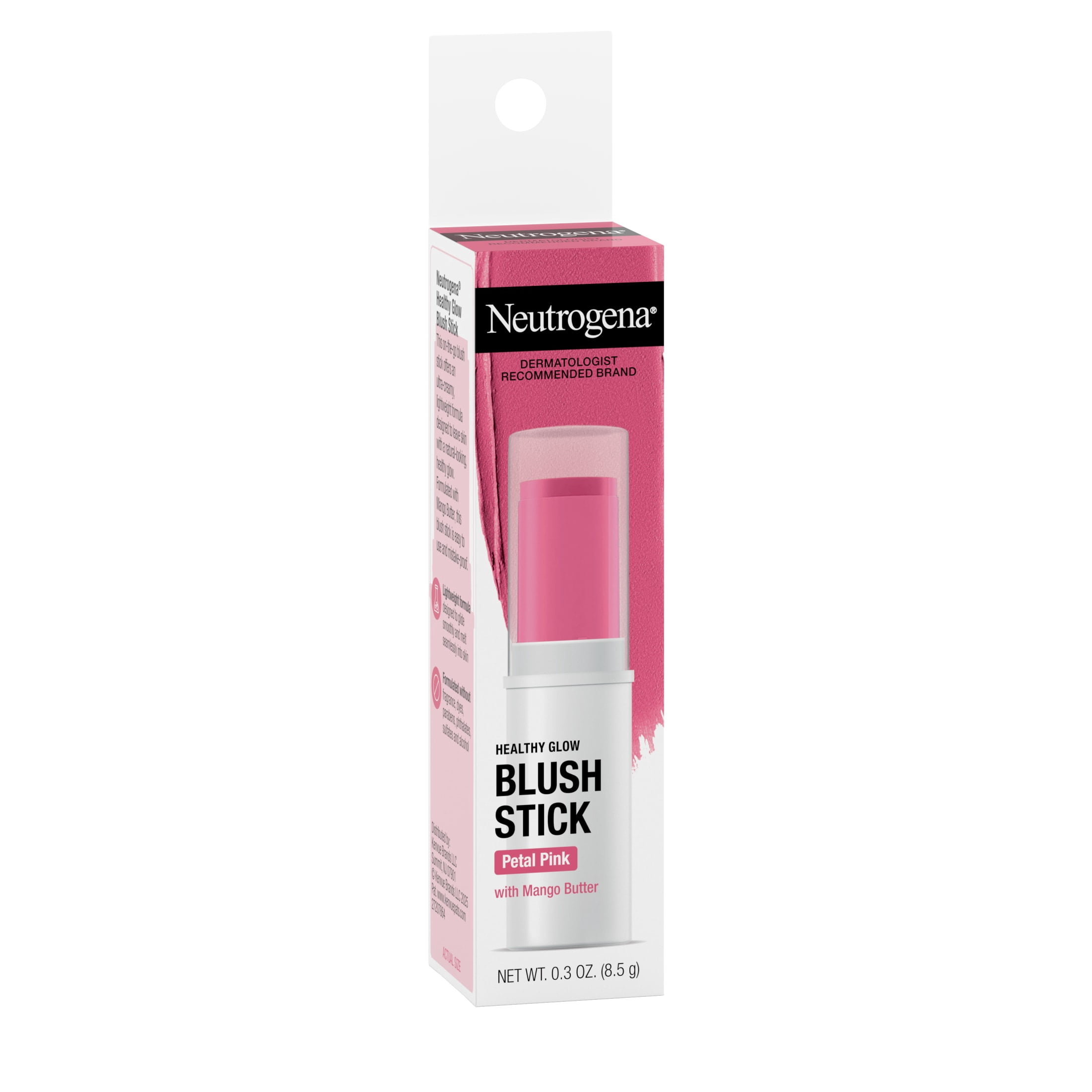 Neutrogena Healthy Glow Creamy Blush Stick Makeup, Petal Pink, 0.3oz