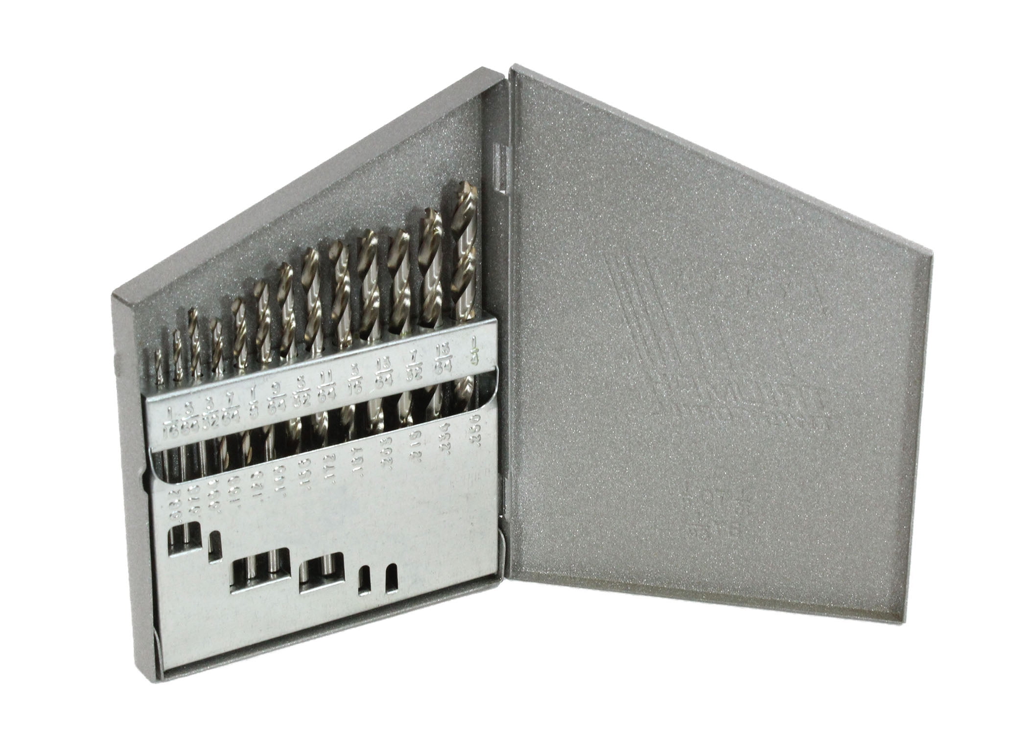 Triumph 90519 1/16"1/4" Bright HSS Jobber Length Twist Drill Bit Set