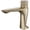 Brushed gold, variant on Brass Brushed Gold Bathroom Constant Temperature Basin Faucet Push Button Switch Deck Mounted Hot Cold Mix Sink Faucet