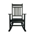 thumbnail image 2 of Shine Company All-Weather Traditional Resin Patio Porch Rocker in Black, 2 of 5
