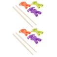 thumbnail image 3 of Shisuyan Beginners Chopsticks Training Chopsticks Round 6 Pairs 8.7x1.2x0.4in, 3 of 8