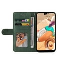 thumbnail image 2 of Case for LG K41S/K51S Leather Wallet Book Flip Folio Stand View Cover - Green, 2 of 5