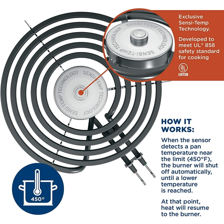 GE Appliances 8"" Electric Stove Top Heating Element, WB30X31057