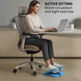thumbnail image 4 of 9.2*8.4 Inch Foot Stepper Machine Foldable Stair Stepper, Mini Stepper with Resistance Bands, Seated Under Desk Exerciser Pedal, Portable Fitness Stepper for Home Office Workout, 4 of 6