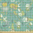 thumbnail image 2 of Cartoon Sofa Upholstery Fabric by the Yard, Repetitive Pattern of Musician Monsters, Decorative Fabric for DIY and Home Accents, Seafoam and Multicolor by Ambesonne, 2 of 5