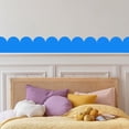thumbnail image 1 of Hxlamzoo Self-Adhesive Solid Color Skirting Sticker with Wave Geometric Pattern - Decorative Wall and Stair Corner Stickers for Home, Nursery, Classroom Decor, 1 of 4