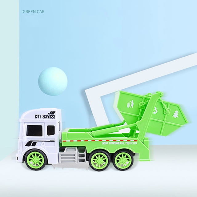 Sanitation Garbage Truck Toy Vehicle Set Educational for Toddlers Kids Boys Girls Early Learning Development