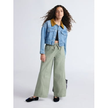 Weekend Academy Girls Elastic Waist Pull-On Pants, Sizes 4-18