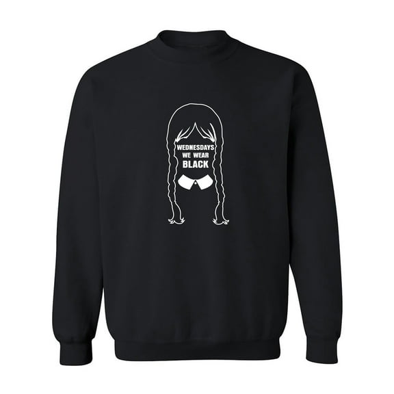 Wednesdays We Wear Black Crewneck Sweatshirt
