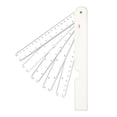 thumbnail image 5 of Multifunctional Metric Scale Ruler Folding Engineering Ruler Fan Shaped Scale Ruler for Architecture Quilting and Sewing, 5 of 9
