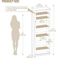 thumbnail image 2 of Shoe Storage Cabinet, 10 Tiers Freestanding Shoe Cabinets, Wooden Shoes Rack with Cubby, 27-30 Pairs, Farmhouse Tall Shoes Cubby Organizer for Entryway, Living Room, White SR52603X, 2 of 10