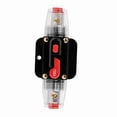 thumbnail image 4 of 50A Fuseholder, Switch Type Auto Circuit Breaker Reset, Car Boat Marine Bike Use,  Electrical Conductivity, Housing, Push Button Reset, Kill Switch, Replacement for AGU, 4 of 7