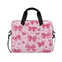 16" Laptop Tote Bag Laptop Sleeve Case Computer Briefcase for Work & Travel Pink Cute Bows