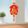 thumbnail image 6 of Chinese New Year Decorations 2025, Vietnamese Chinese Knot Pendant "Daofu" Hanging Ornaments Lunar New Year Decoration Spring Festival Pendants for Home Office Car Tree Decor, 6 of 6