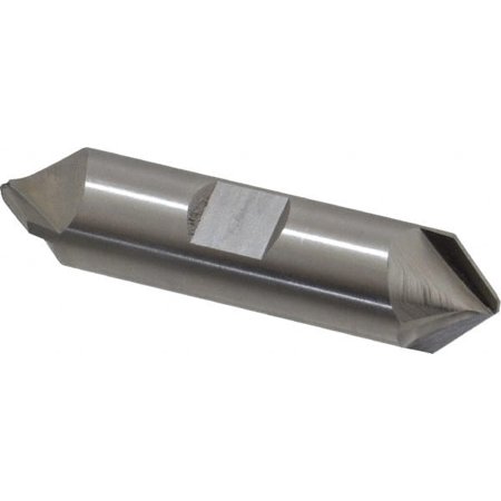 

Hertel 3/4 Cutter Head Diam 3/4 Shank Diam Double End Cobalt Chamfer Mill Bright Finish 90° Included Angle A 90° Included Angle B 3-3/16 OAL 0.45 LOC