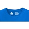 thumbnail image 3 of JH Design Group Mens Mopar Logo T-Shirt Blue Short Sleeve Crew Neck Shirt, 3 of 5