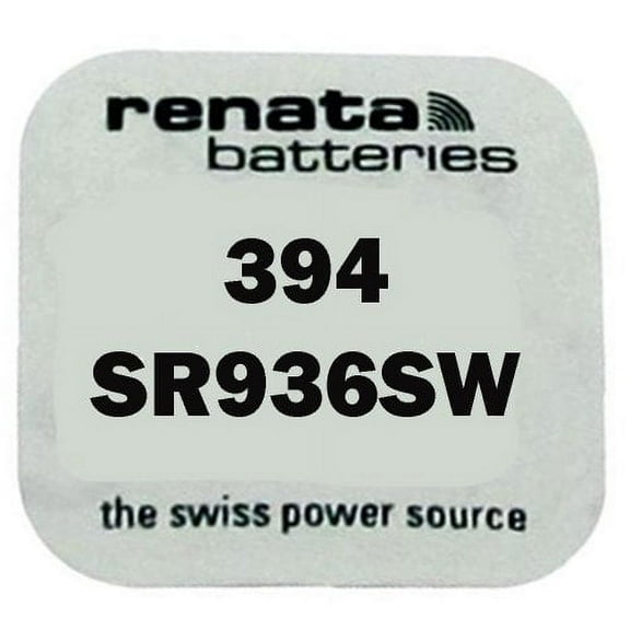 Strip of 10 Genuine Fresh Renata 394 SR936SW Swiss Made Silver 1.55v Batteries