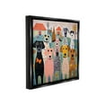 thumbnail image 4 of Stupell Industries Patterned Dogs & Flowers Animals & Insects Painting Black Floater Framed Canvas Art Print Wall Art, 18 x 18, 4 of 10