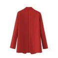 thumbnail image 5 of Baberdicy Blazer Jackets for Women, Women's Casual Suit Jackets Suit Long Sleeve Lapel Open Front Business Office Jackets Womens Blazer Red, 5 of 9