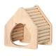 thumbnail image 5 of Casa de madera para hámster, refugio, cabaña, hámster enano, decoración, juguetes para explorar aguja, 5 of 9