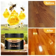 Hiroke Wood Seasoning Beewax, Multipurpose Natural Wood Wax Traditional Beeswax Polish for Furniture, Floor, Tables, Chairs, Cabinets