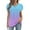 Light Blue, variant on Short Sleeve Women's Tops, Tees & Blouses V-Neck Multiple Color Casual Blouse Plus Size Comfortable Flutter Shirts Womens Tops