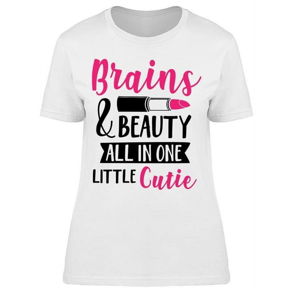Brains Beauty All In One Cutie T-Shirt Women -Image by Shutterstock, Female XX-Large