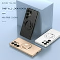 thumbnail image 5 of ELEHOLD Magnetic Case for iPhone Air, Shockproof Phone Case with Kickstand, Precise Lens Cutouts,Desertgold, 5 of 10