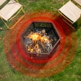 thumbnail image 6 of Outvue 28“ Hexagonal Outdoor Wood Burning Fire Pit, 6 of 6