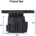 thumbnail image 2 of Bolsa para herramientas Super Tray, bolsa portátil para cinturón de herramientas para mantenimiento del hogar y uso profesional, con tamaño ajustable, adecuada para electricistas, carpinteros,, 2 of 5