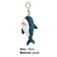 thumbnail image 2 of Soft and Cute Cartoon Shark-Shaped Plush Creative Keychain for Backpacks, 2 of 2