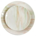 thumbnail image 3 of Elama Fine Marble 16 Piece Porcelain Dinnerware Set in Orange and Green, Service for 4, 3 of 8