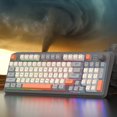 thumbnail image 1 of Teclado para juegos K82, 94 teclas con Mouse, teclado luminoso, luz RGB para PC y portátil, 1 of 8