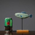 thumbnail image 5 of Wooden Fish Statue Nordic Home Decorations Fish Sculpture Ornaments C, 5 of 5