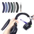 thumbnail image 2 of Premium Headband Cushion Screwdriver Replacement For QC45/QCse/QCWireless Over Ear Headphones Soft Protein Leather Headbeam Pad Smoke white, 2 of 4