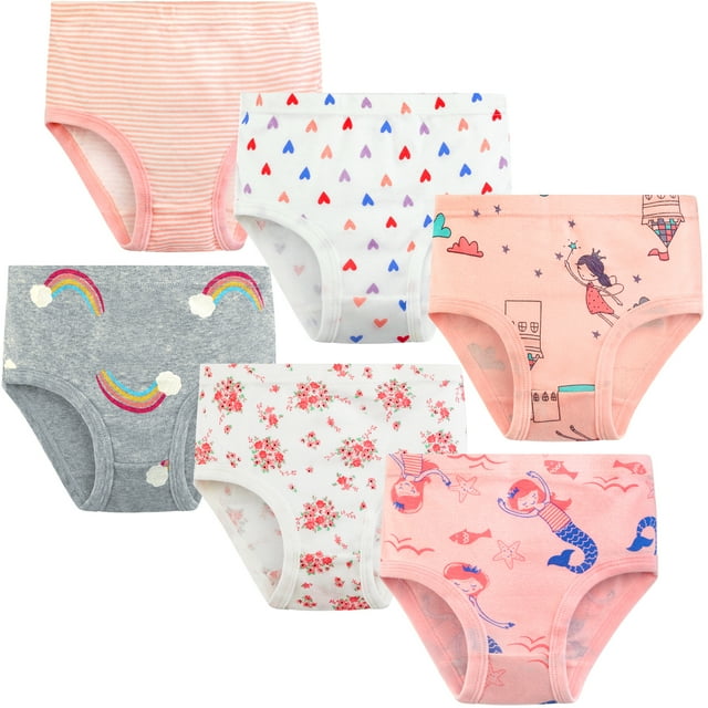 Synpos Little Girl Underwear Toddler Panties Big Kids Undies Soft 100