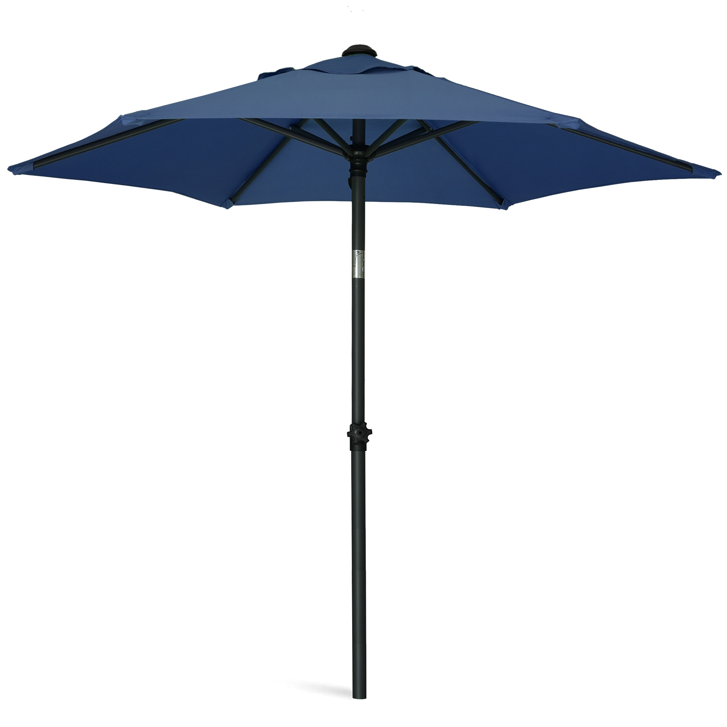 AMMSUN 6ft Round Patio Umbrella, Blue photo 1
