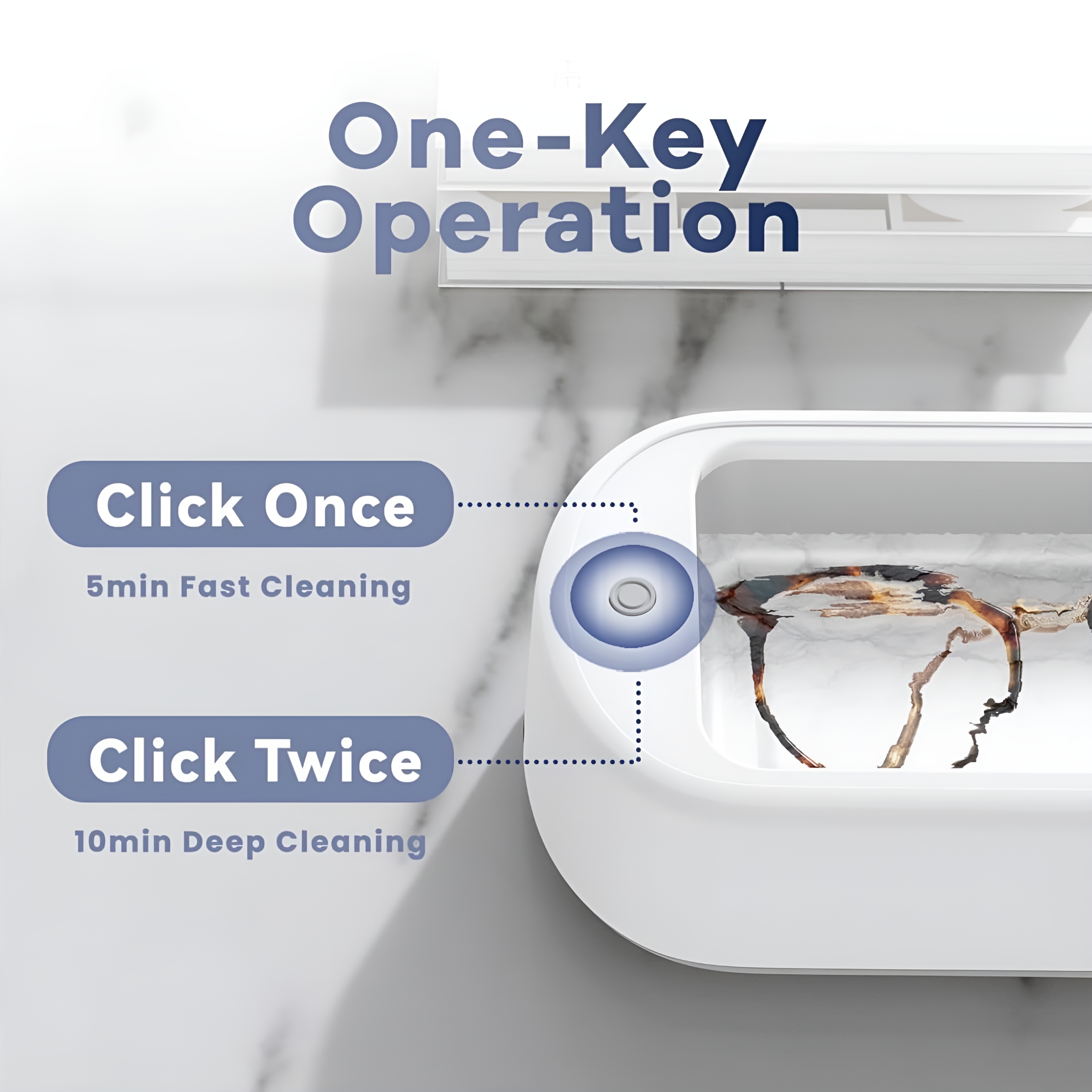 CURYMAY 2026 New Ultrasonic Cleaner Machine,40W 22Oz (640Ml) Portable Professional Sonic Jewelry Cleaner for Eye Glasses,Ring,Earring,Necklaces,Watch Strap,Makeup Brush