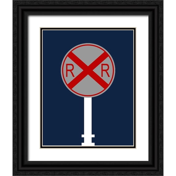 Robinson, Tamara 15x18 Black Ornate Wood Framed with Double Matting Museum Art Print Titled - Railroad