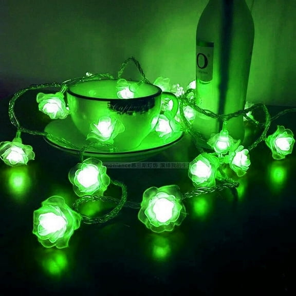EONQY Flower String Lights, Fairy Light Battery Powered String Lights for Christmas Wedding Birthday Valentine Party Bedroom