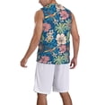 thumbnail image 2 of Sikiie Colorful Flowers Basketball Jersey Reversible Men's Mesh Athletic Sports Shirts Training Practice S-4XLX-Large, 2 of 6
