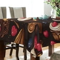 thumbnail image 5 of Yayeee Tablecloths 60" x 60" Rectangle Wrinkle Resistant Party Table Cover, Chocolate Cakes, 5 of 8