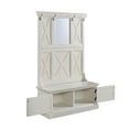 thumbnail image 2 of Homestyles Seaside Lodge Wood Hall Tree in Off White, 2 of 4