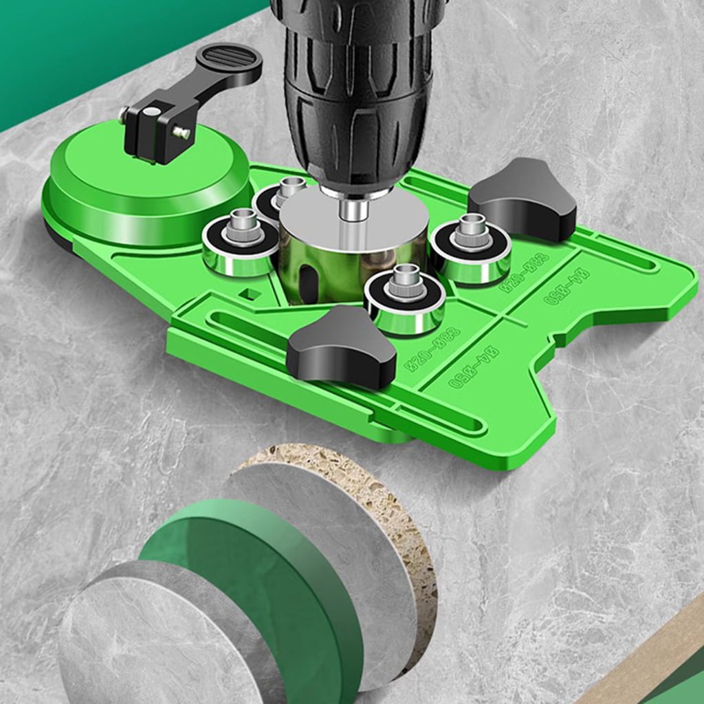 Large Ceramic Tile Hole Locator High Precision Adjustable Design for Home DIY and Professional Use 4-83mm Clamp Ranges