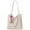 Beige, variant on Corduroy Totes Bag with Zip, FITDON Shoulder Bags Handbags Women's Hobos Large Capacity Shopping Bag