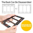 thumbnail image 4 of Yayeee Rocker Switch Wall Plate 1-Gang 4.6"x2.9" Home Decorative Outlet Cover, Black Geometric, 4 of 6